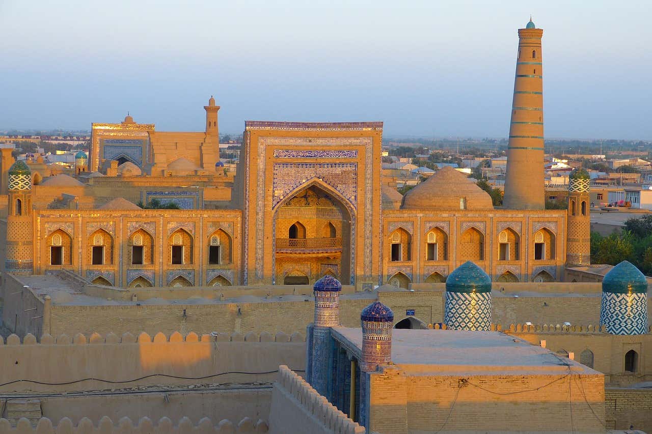 Khiva at dusk, Uzbekistan