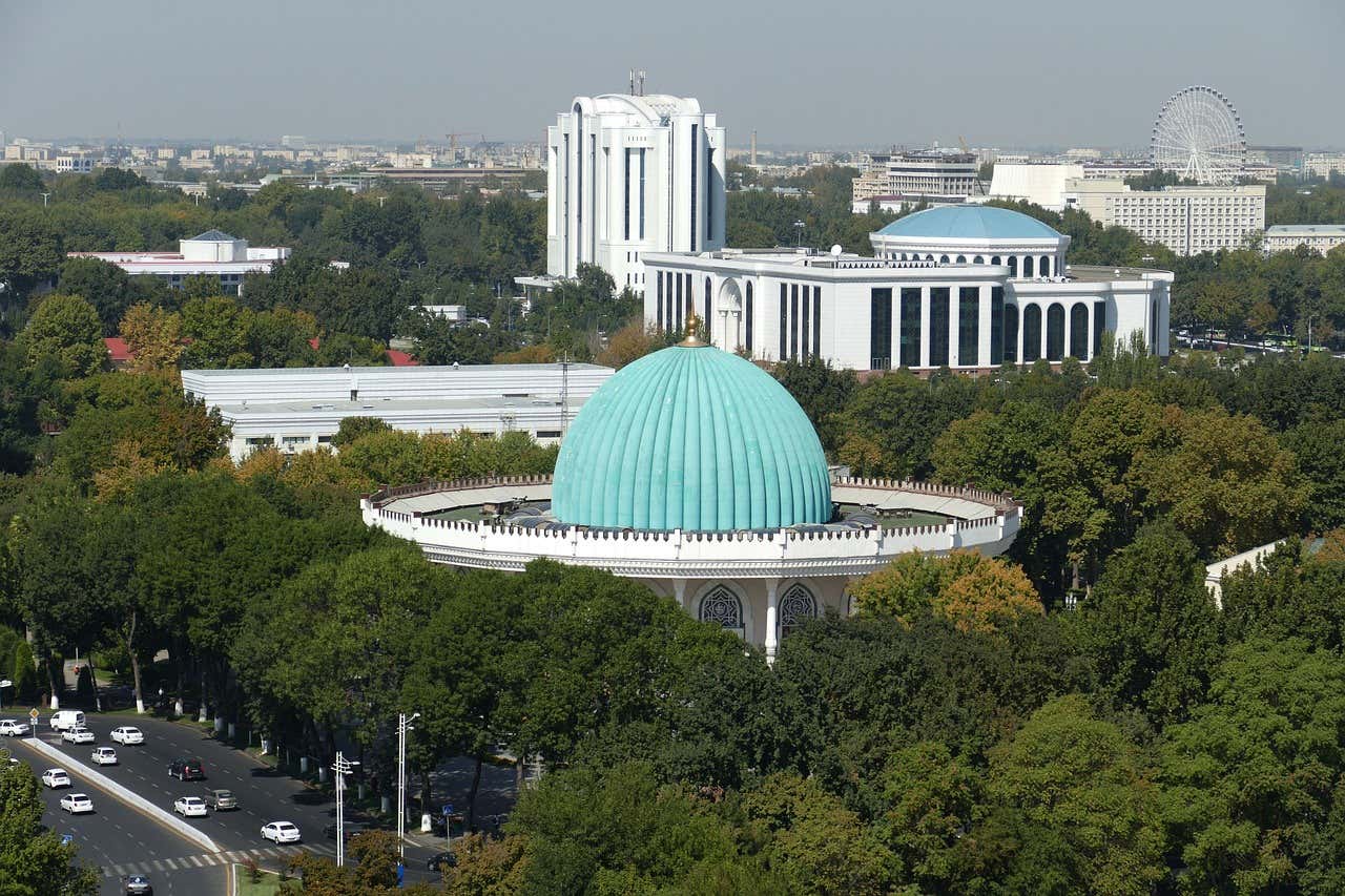 Tashkent astronomy museum exterior, Tashkent, Uzbekistan